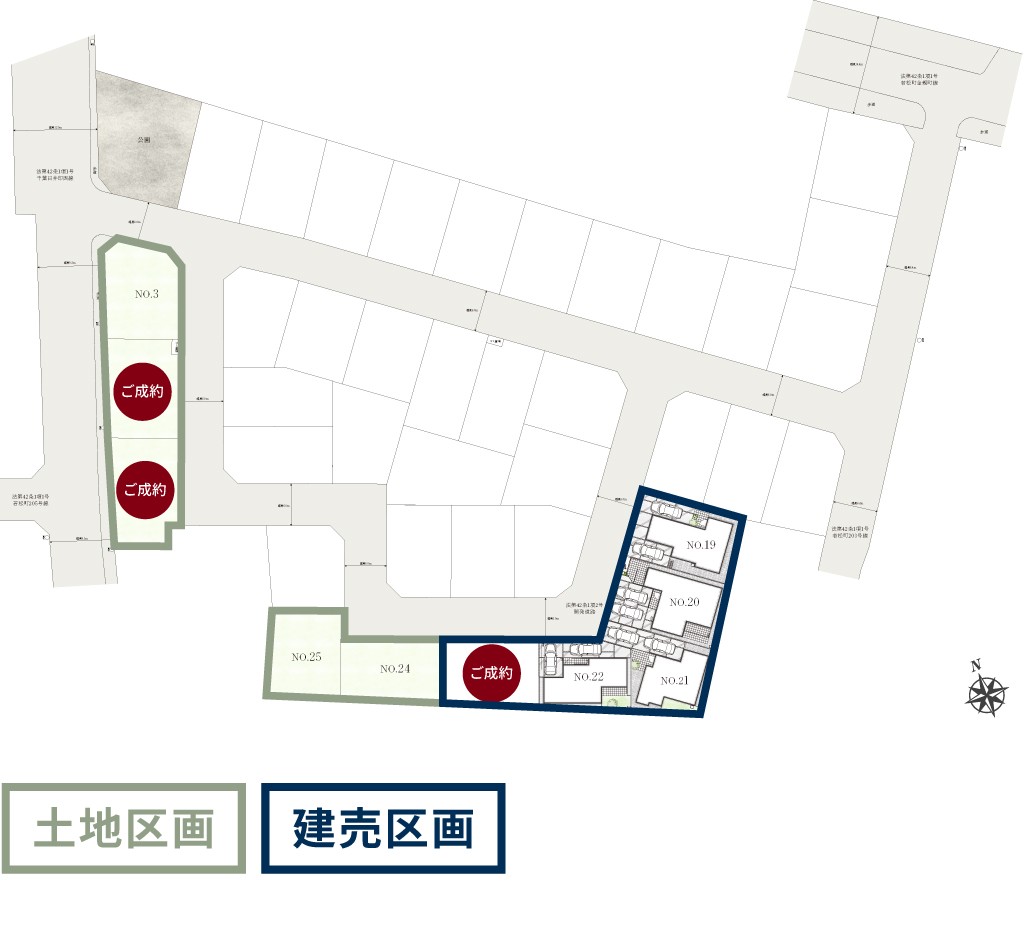 フレスティア都賀・若松町：区画図1